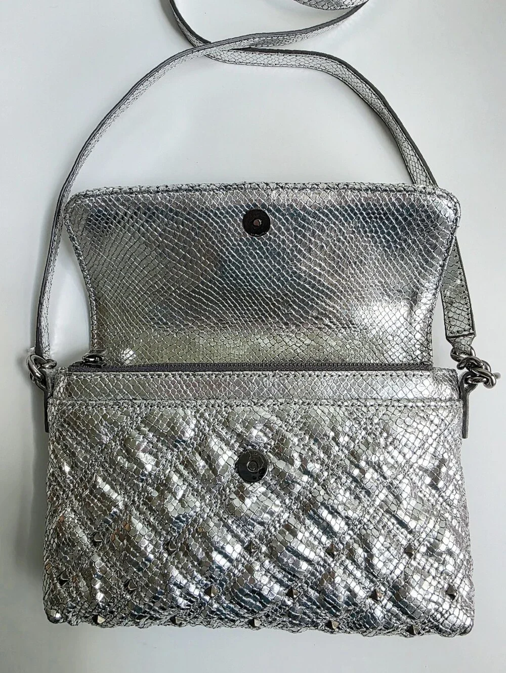 Marc Jacobs Silver Studded Crossbody
